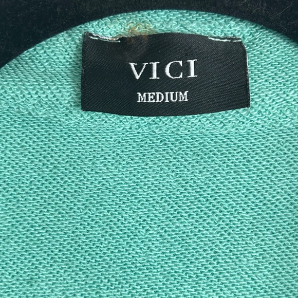 VICI l Charliegh Cotton Blend Shacket Mint Green Medium - Picture 8 of 10